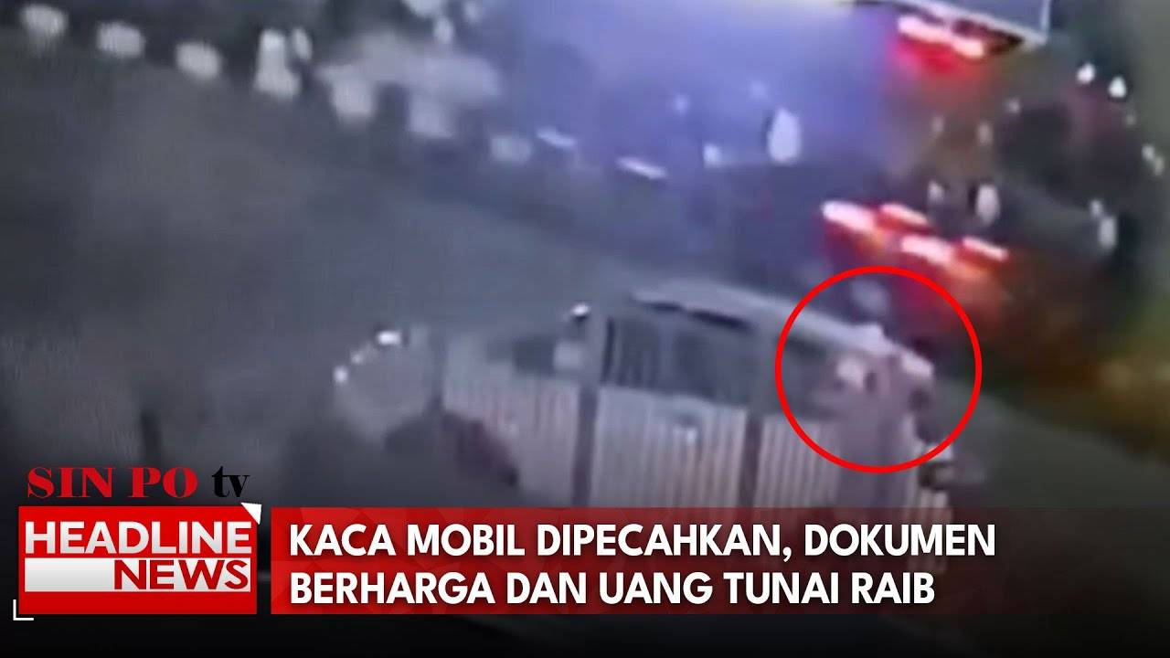 Kaca Mobil Dipecahkan, Dokumen Berharga Dan Uang Tunai Raib