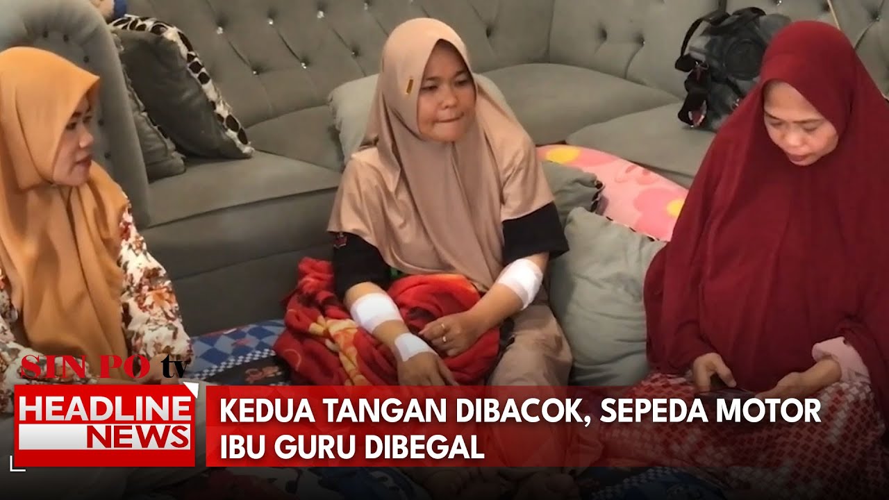 Kedua Tangan Dibacok, Sepeda Motor Ibu Guru Dibegal