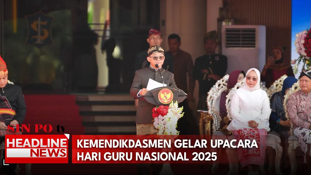 Kemendikdasmen Gelar Upacara Hari Guru Nasional 2025