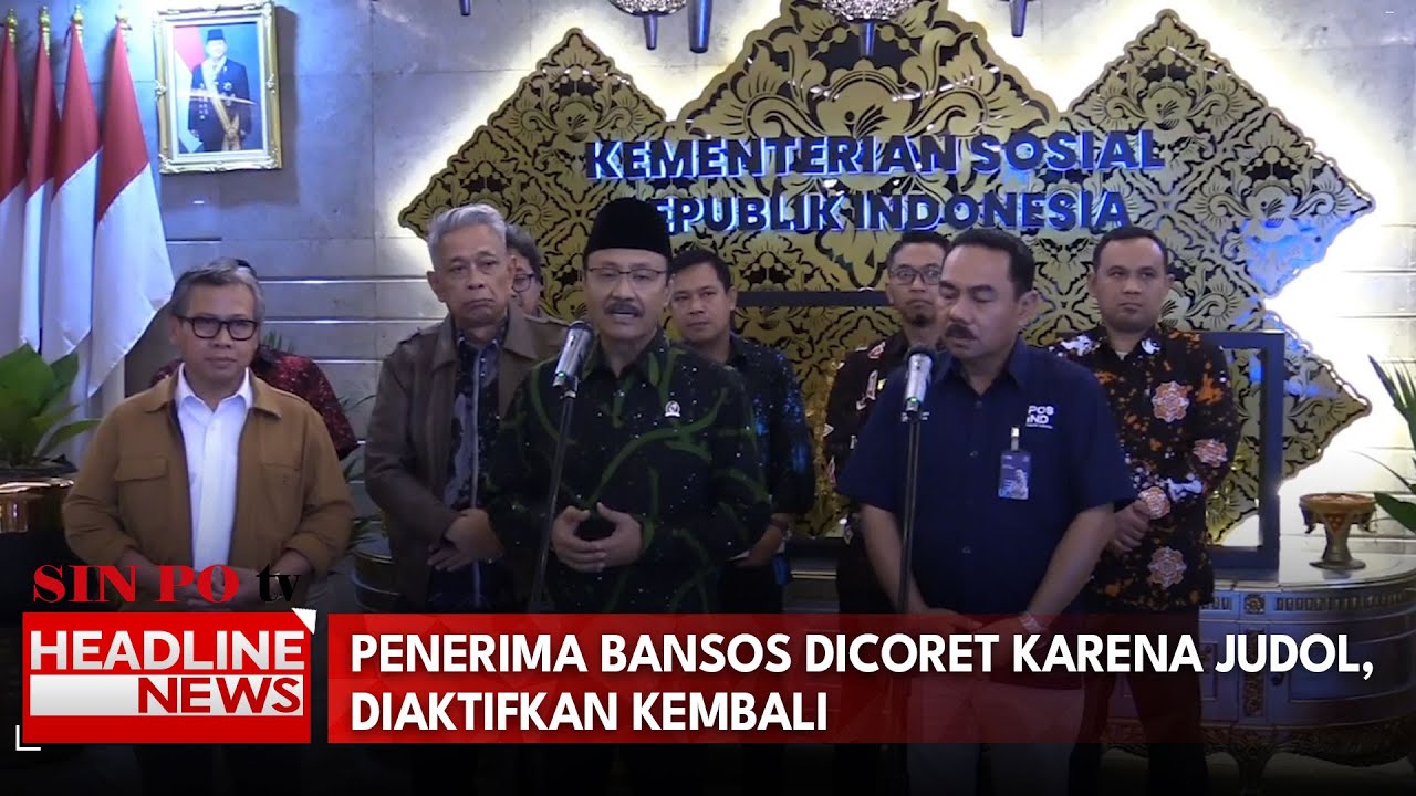 Kemensos Aktifkan Kembali 7.200 Penerima Bansos Yang Sempat Dicoret Karena Judi Online