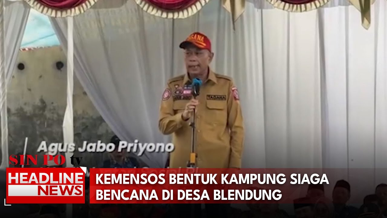 Kemensos Bentuk Kampung Siaga Bencana Di Desa Blendung