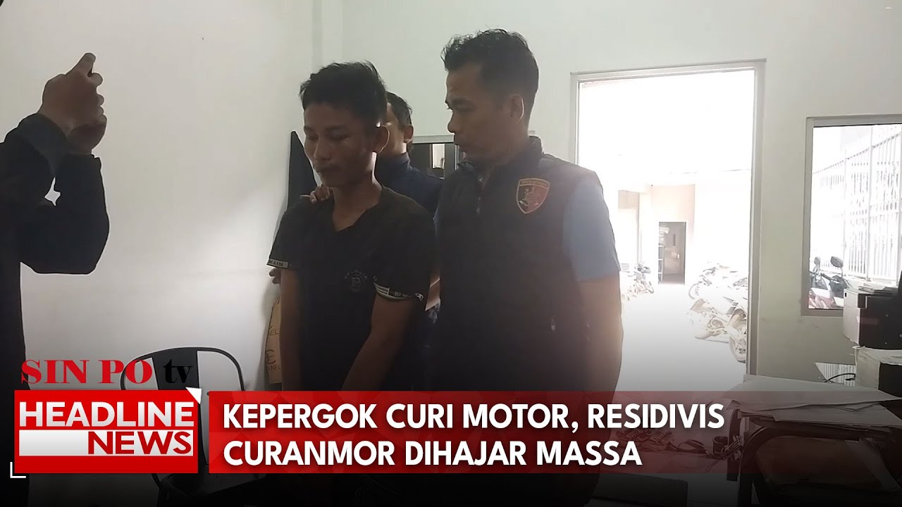 Kepergok Curi Motor, Residivis Curanmor Dihajar Massa