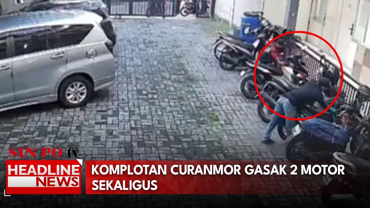 Komplotan Curanmor Gasak 2 Motor Sekaligus