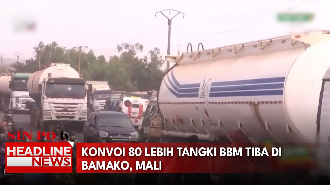 Konvoi 80 Lebih Tangki BBM Tiba Di Bamako, Mali