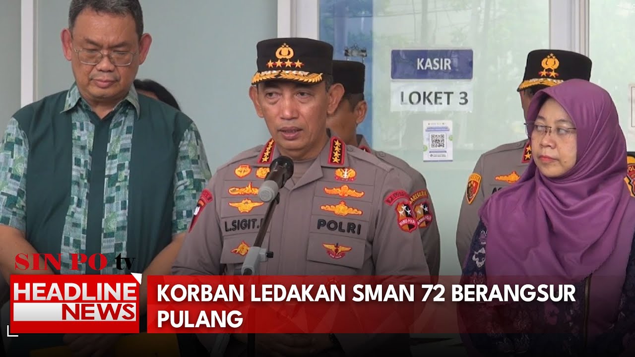 Korban Ledakan SMAN 72 Berangsur Pulang