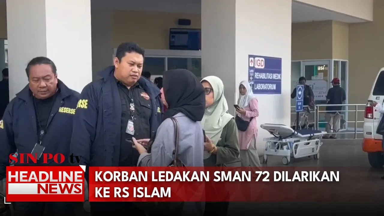 Korban Ledakan SMAN 72 Dilarikan Ke RS Islam