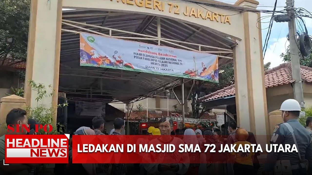 Ledakan Di Masjid SMA 72 Jakarta Utara, 8 Orang Jadi Korban