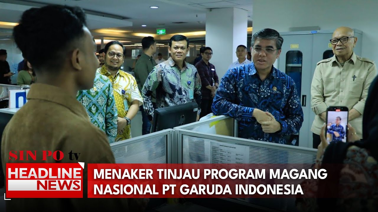 Menaker Tinjau Program Magang Nasional PT Garuda Indonesia