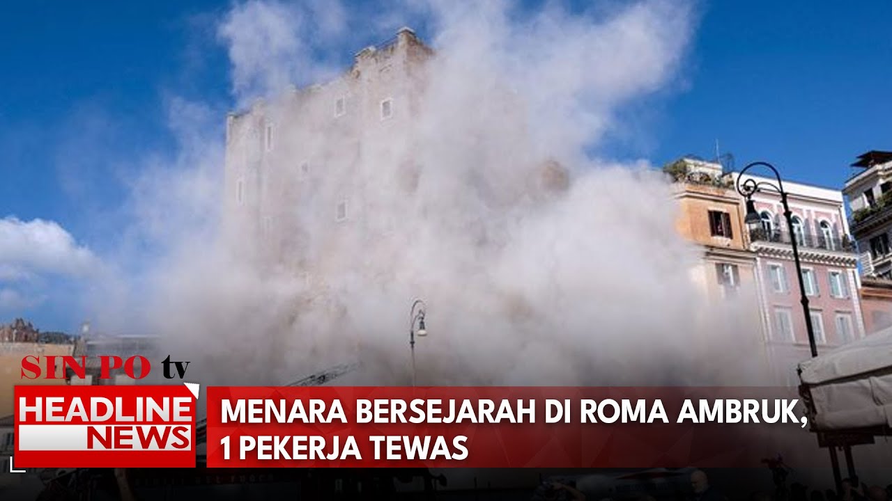 Menara Bersejarah di Roma Ambruk, 1 Pekerja Tewas