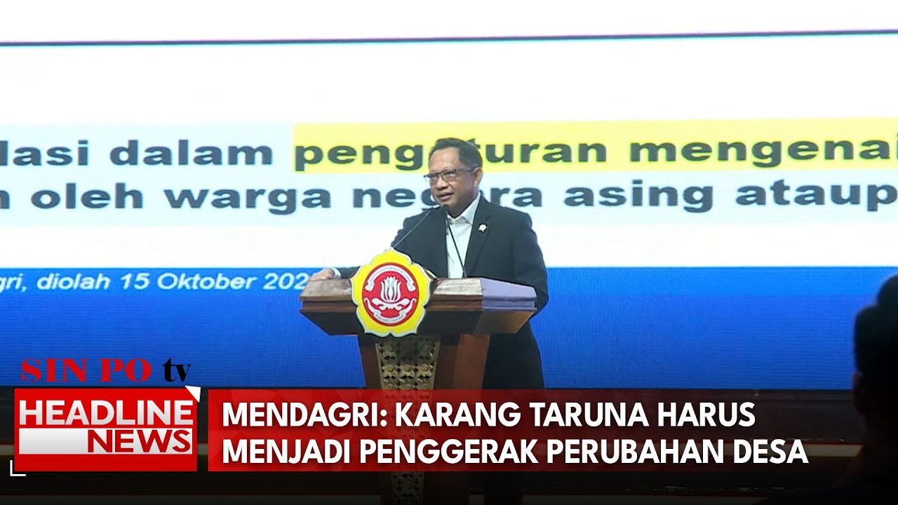 Mendagri: Karang Taruna Harus Menjadi Penggerak Perubahan Desa