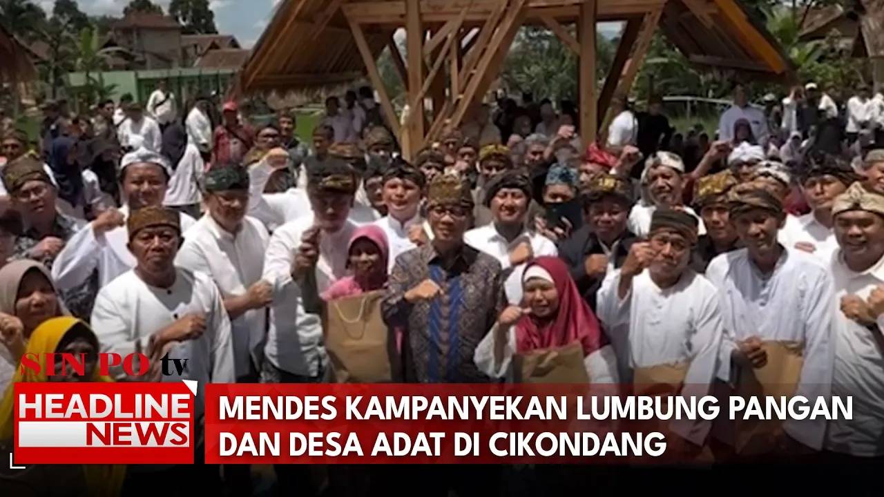 Mendes Kampanyekan Lumbung Pangan dan Desa Adat di Cikondang