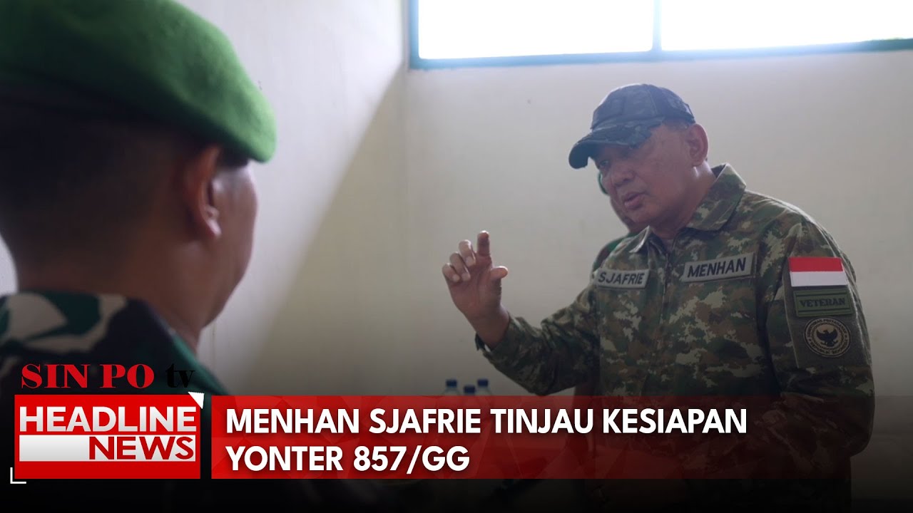 Menhan Sjafrie Tinjau Kesiapan Yonter 857/GG