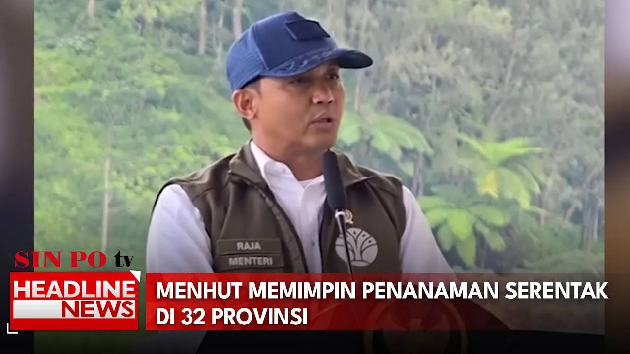 Menhut Memimpin Penanaman Serentak Di 32 Provinsi