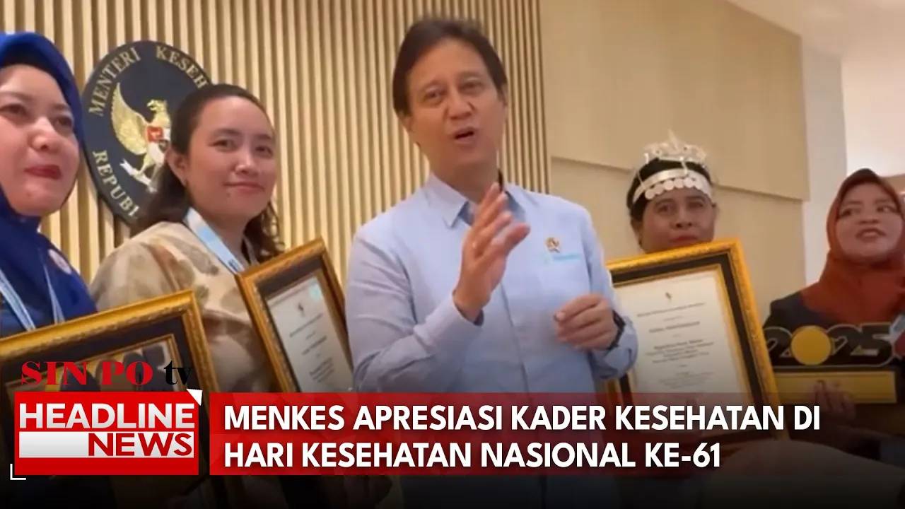 Menkes Apresiasi Kader Kesehatan Di Hari Kesehatan Nasional Ke-61