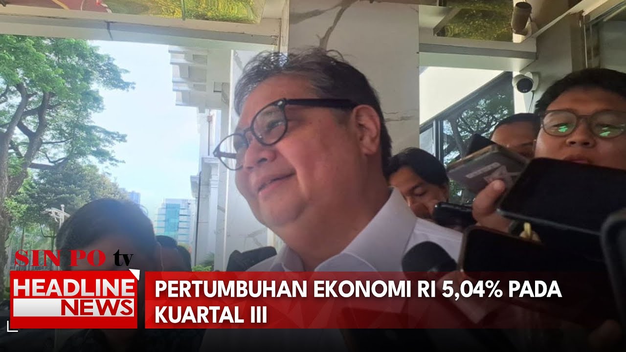 Menko Airlangga Respon Pertumbuhan Ekonomi RI 5,04% di Kuartal III