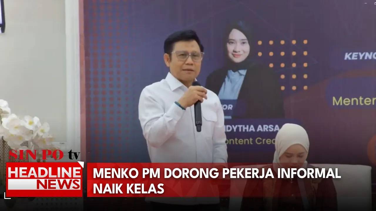 Menko PM Dorong Pekerja Informal Naik Kelas