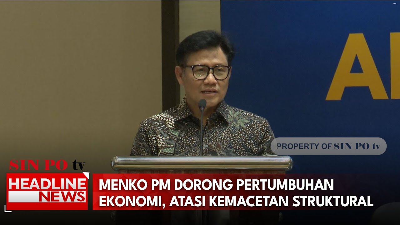 Menko PM Dorong Pertumbuhan Ekonomi, Atasi Kemacetan Struktural