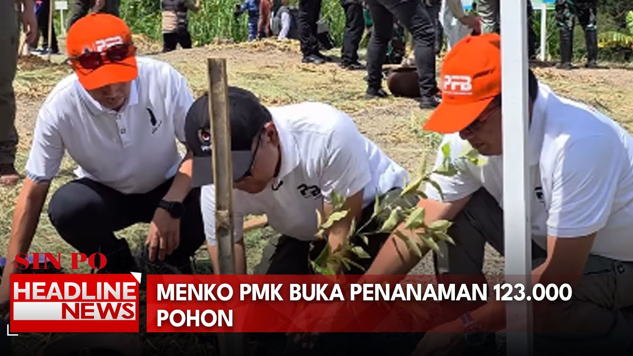 Menko PMK Buka Penanaman 123.000 Pohon