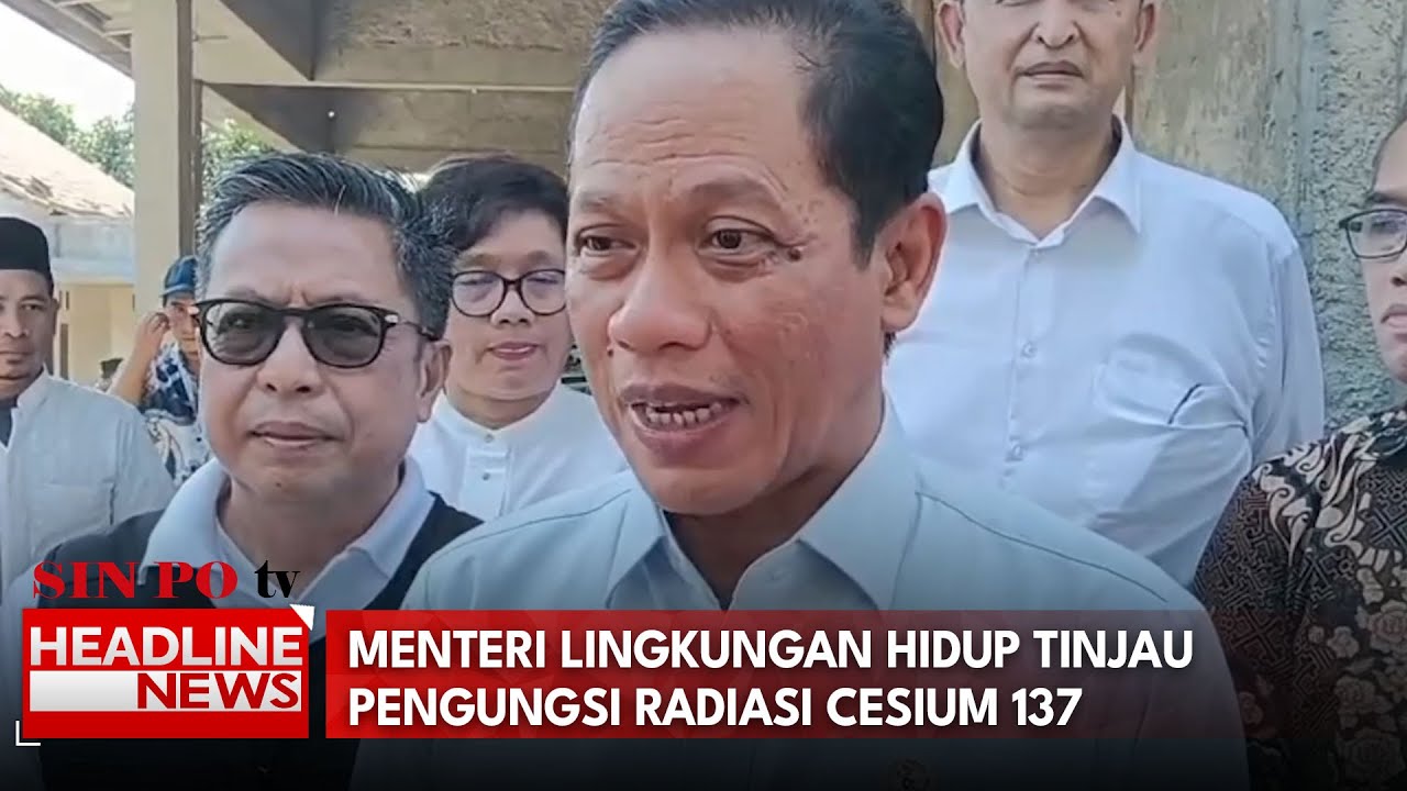 Menteri Lingkungan Hidup Tinjau Pengungsi Radiasi Cesium 137
