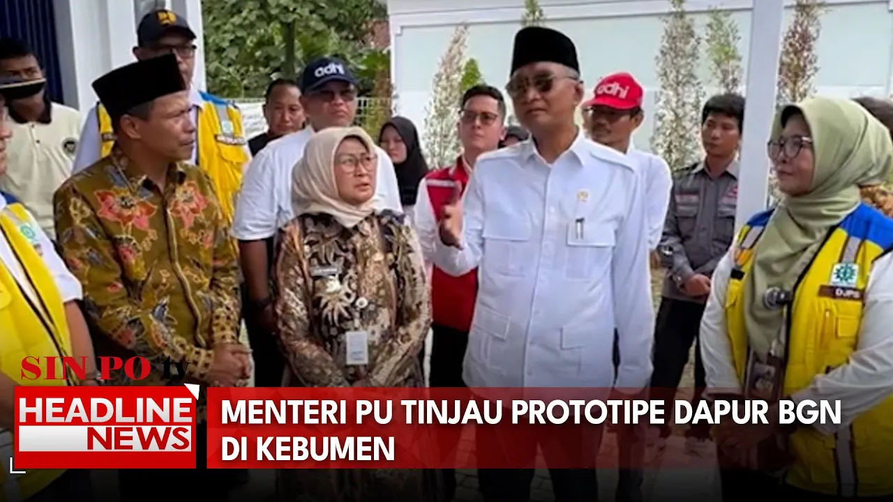 Menteri PU Tinjau Prototipe Dapur BGN di Kebumen