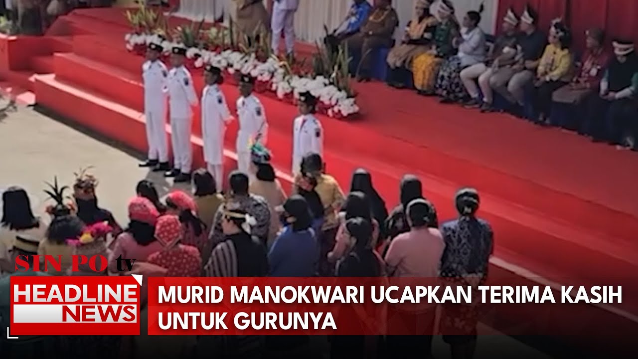 Murid Manokwari Ucapkan Terima Kasih Untuk Gurunya