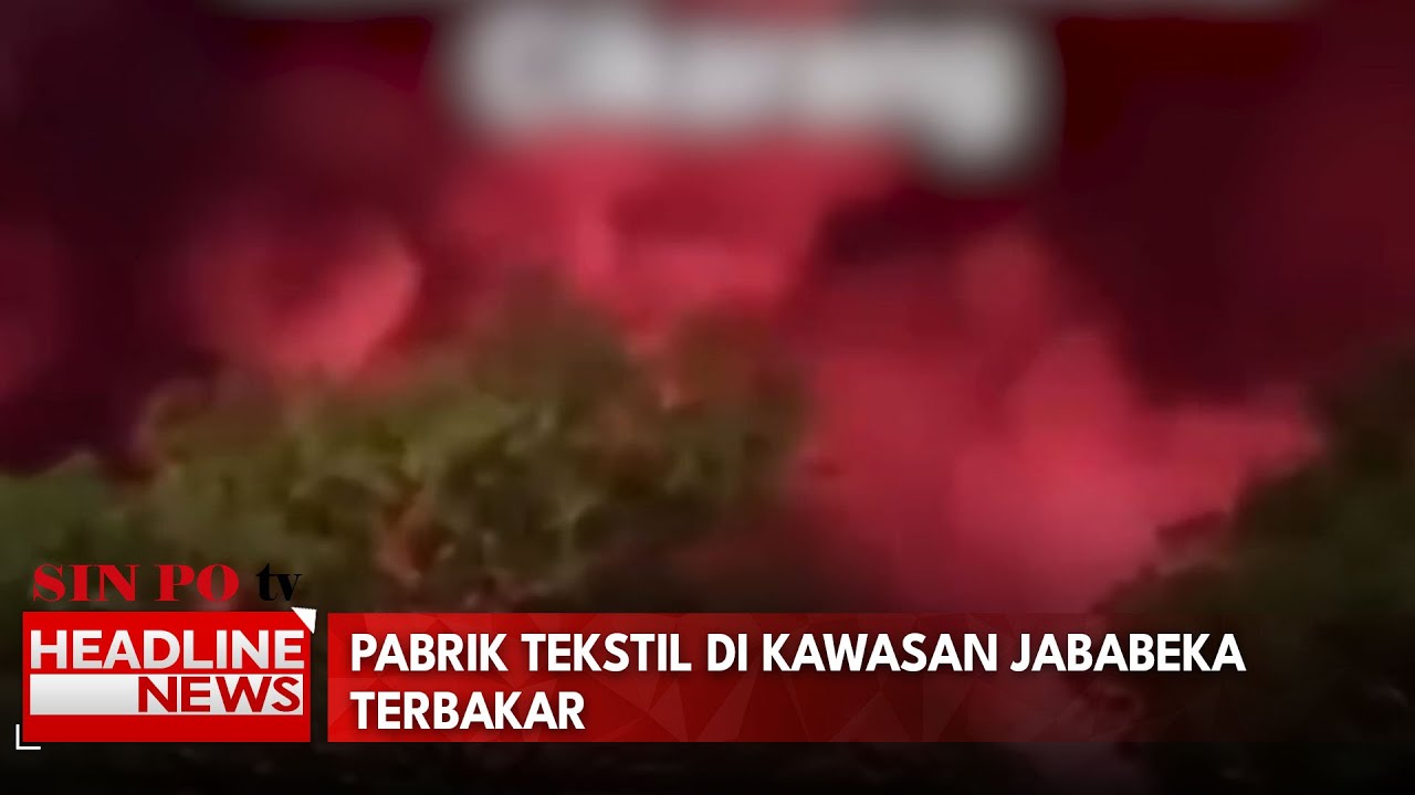 Pabrik Tekstil di Kawasan Jababeka Terbakar