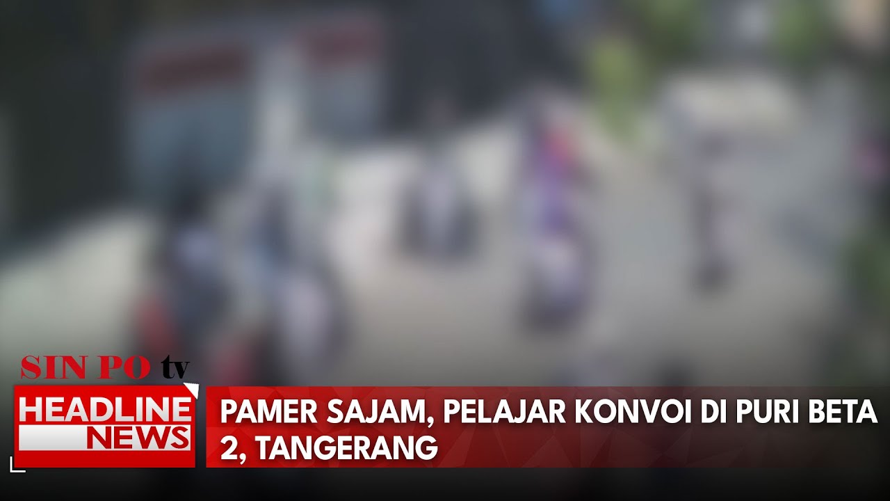 Pamer Sajam, Pelajar Konvoi Di Puri Beta 2, Tangerang