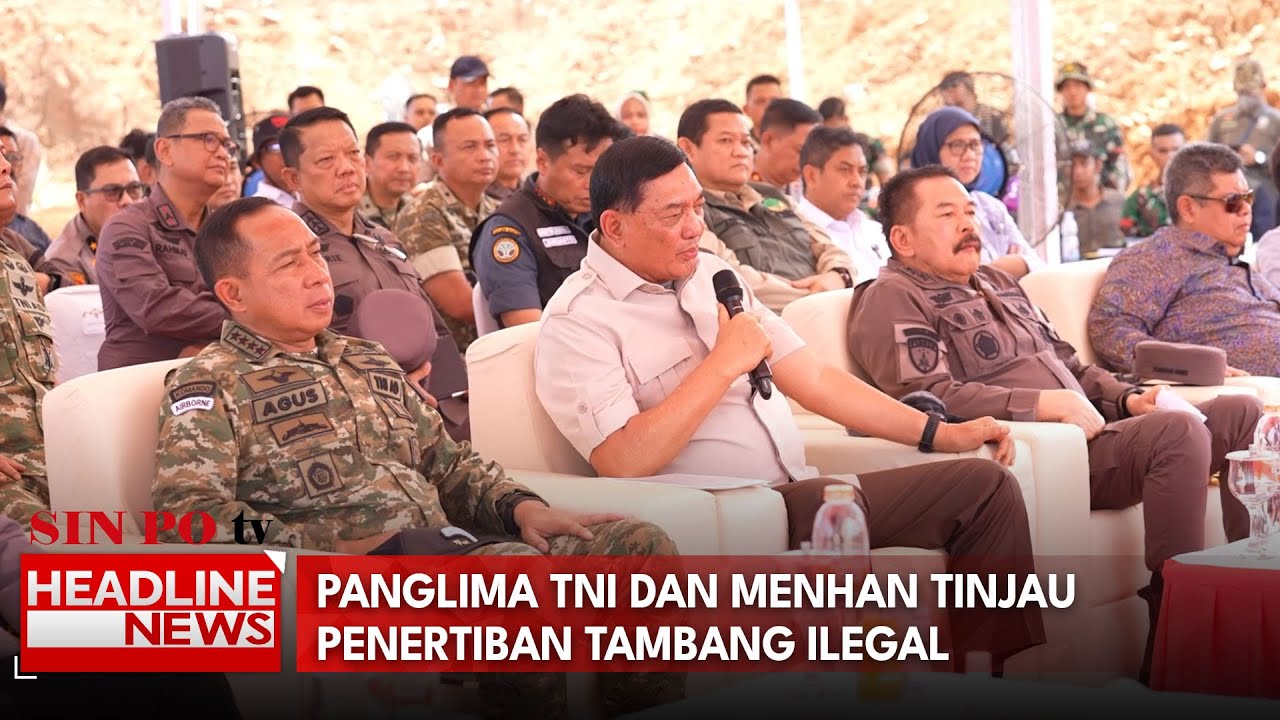 Panglima TNI dan Menhan Tinjau Penertiban Tambang Ilegal