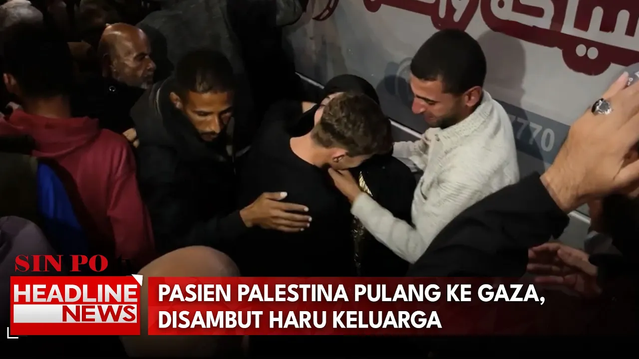 Pasien Palestina Pulang Ke Gaza, Disambut Haru Keluarga