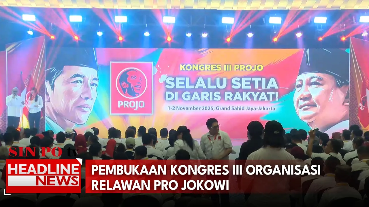 Pembukaan Kongres III Organisasi Relawan Pro Jokowi
