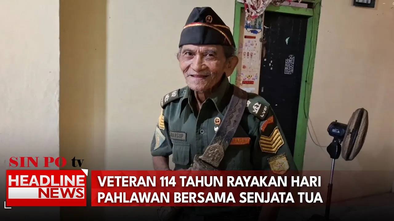 Peringati Hari Pahlawan, Veteran 114 Tahun Di Lampung Timur Jaga Semangat Juang Bersama Senjata Tua