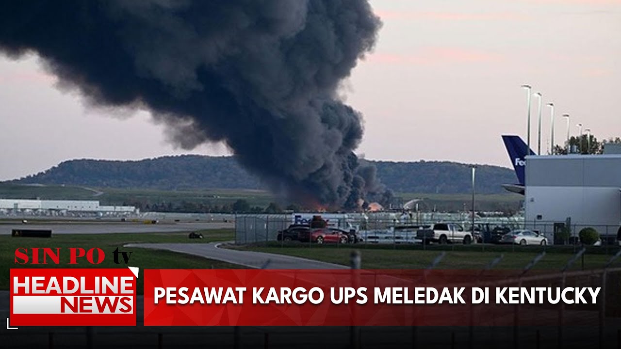 Pesawat Kargo UPS Meledak di Kentucky