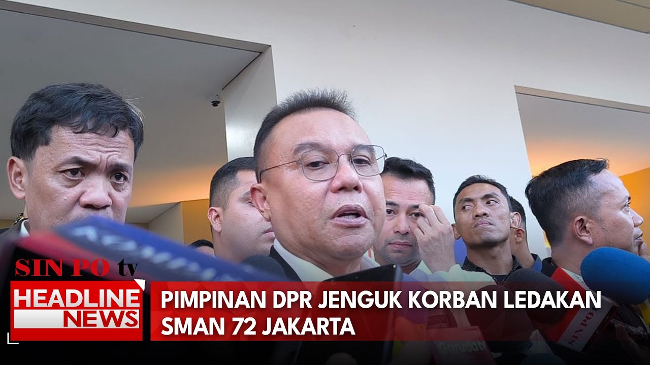 Pimpinan DPR Jenguk Korban Ledakan SMAN 72 Jakarta