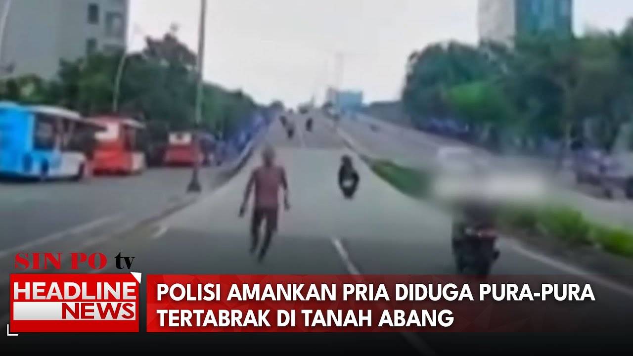 Polisi Amankan Pria Diduga Pura-Pura Tertabrak di Tanah Abang