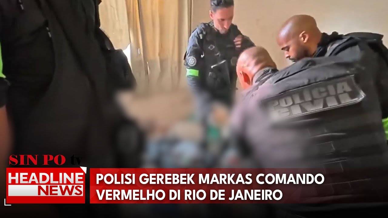Polisi Gerebek Markas Comando Vermelho di Rio De Janeiro