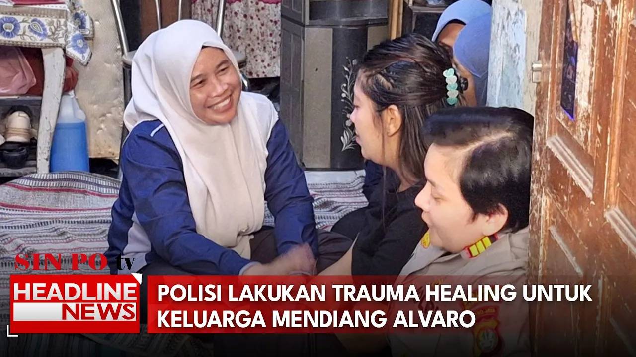 Polisi Lakukan Trauma Healing Untuk Keluarga Mendiang Alvaro