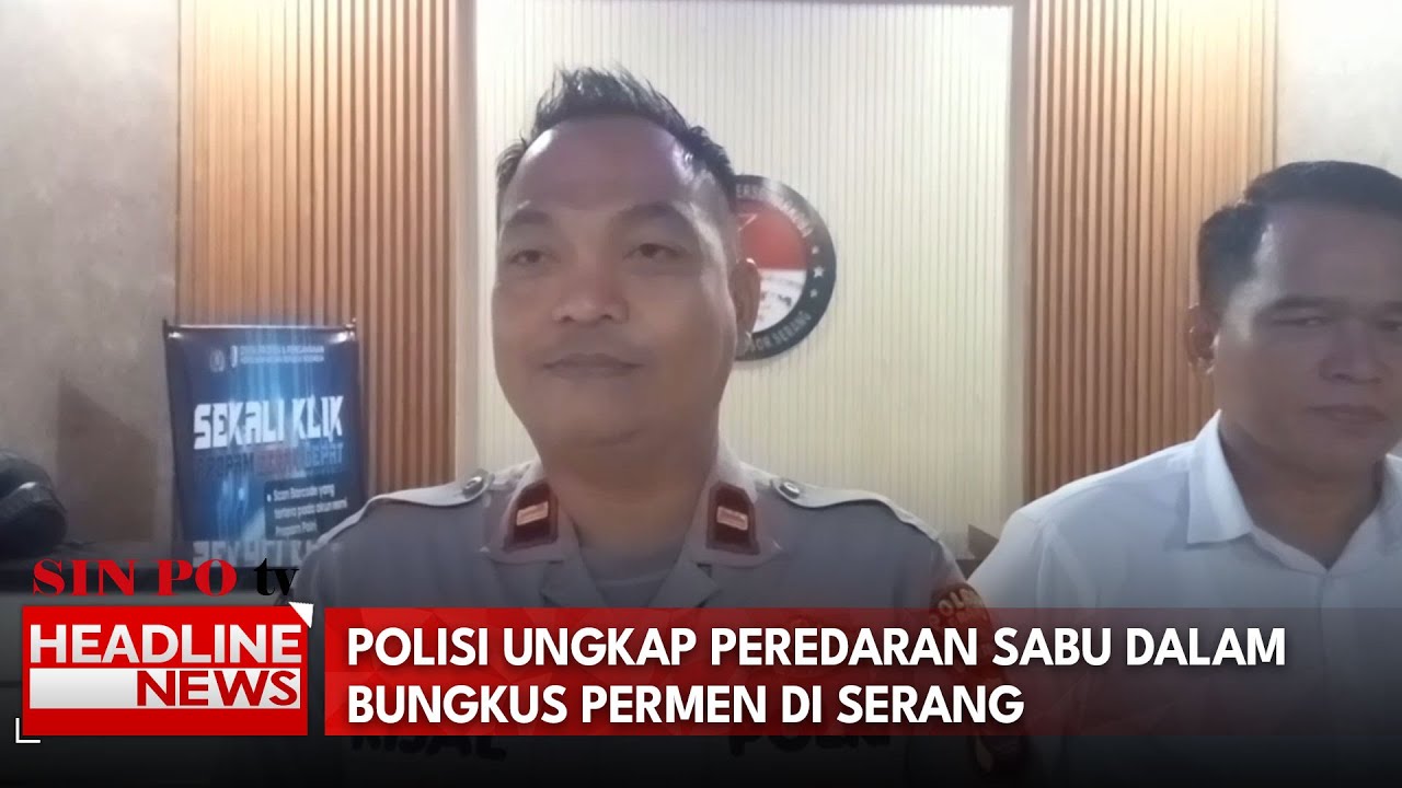 Polisi Ungkap Peredaran Sabu Dalam Bungkus Permen di Serang