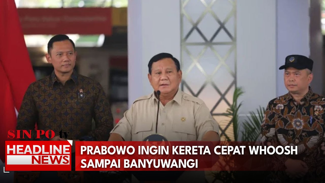 Prabowo Ingin Kereta Cepat Whoosh Sampai Banyuwangi