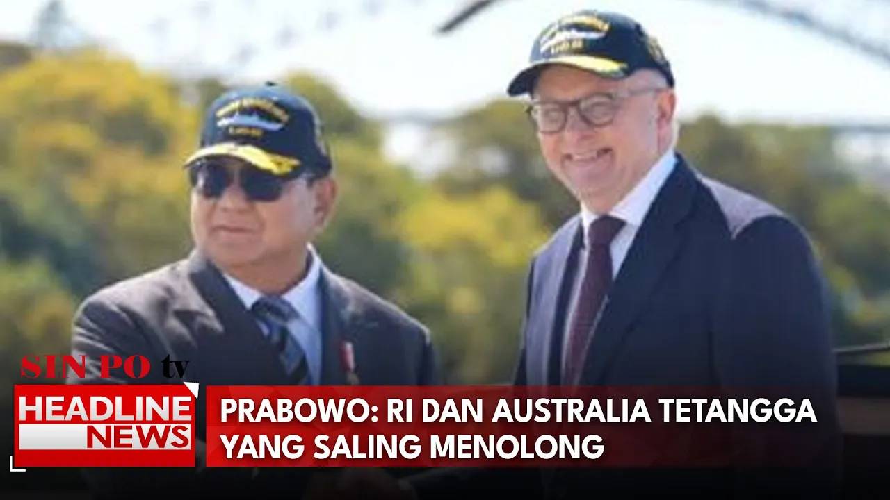 Prabowo: RI dan Australia Tetangga yang Saling Menolong