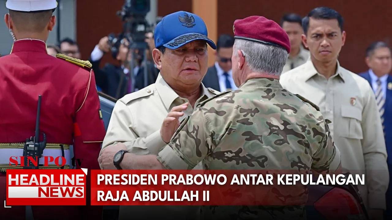 Presiden Prabowo Antar Kepulangan Raja Abdullah II
