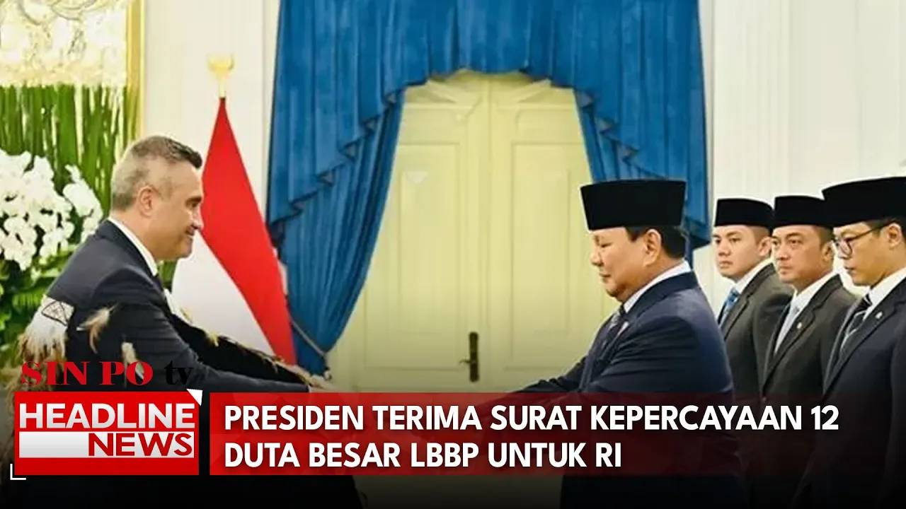 Presiden Terima Surat Kepercayaan 12 Duta Besar LBBP untuk RI