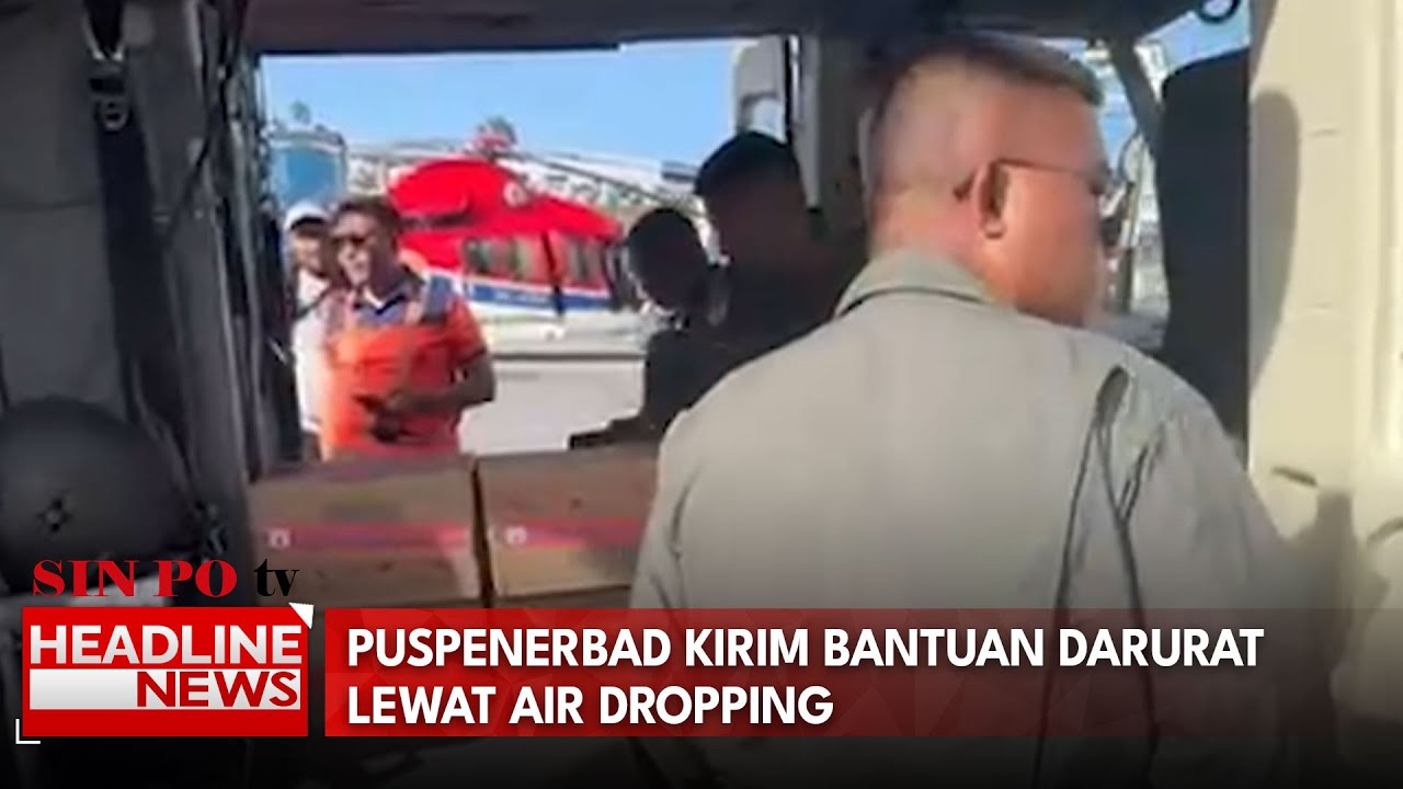 Puspenerbad Kirim Bantuan Darurat Lewat Air Dropping