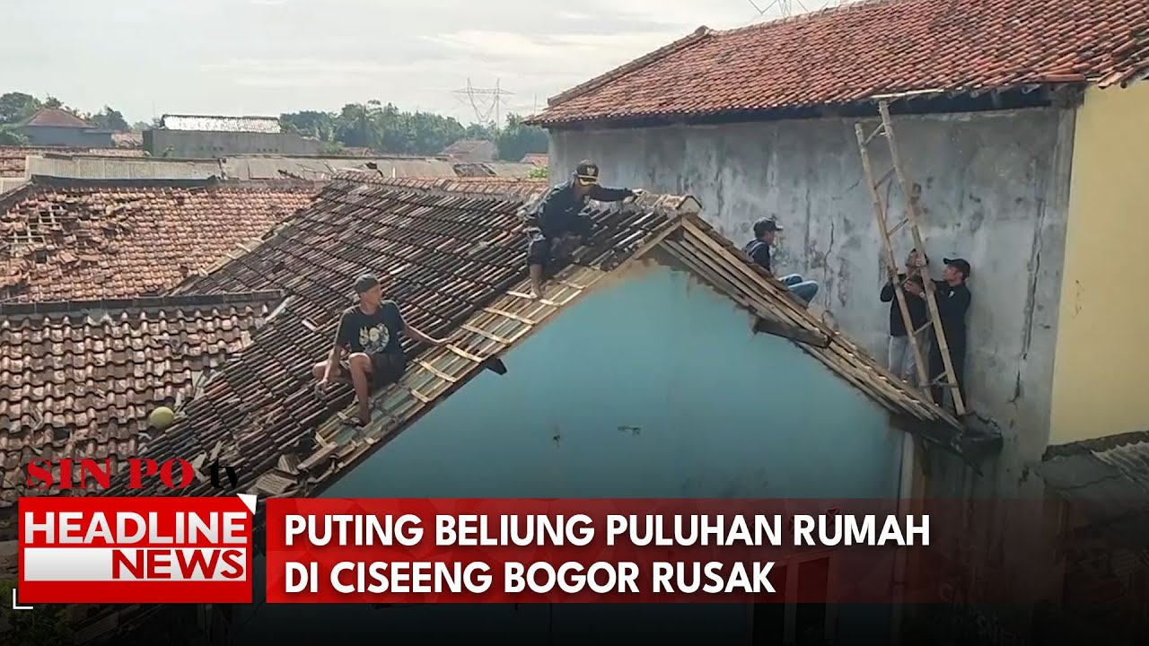 Puting Beliung Puluhan Rumah di Ciseeng Bogor Rusak