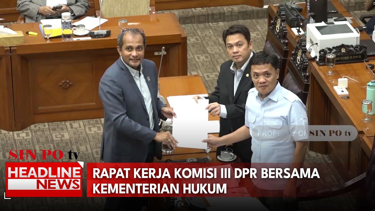 Rapat Kerja Komisi III DPR Bersama Kementerian Hukum