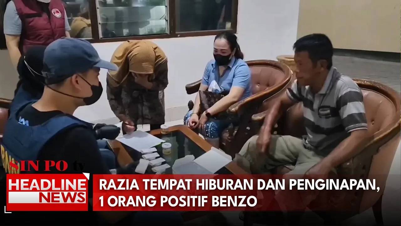 Razia Tempat Hiburan Dan Penginapan, 1 Orang Positif Benzo