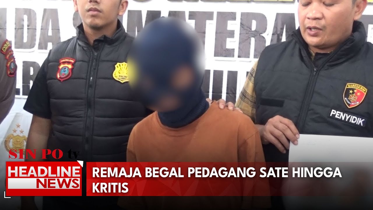 Remaja 17 Tahun Membegal Pedagang Sate Keliling Hingga Kritis