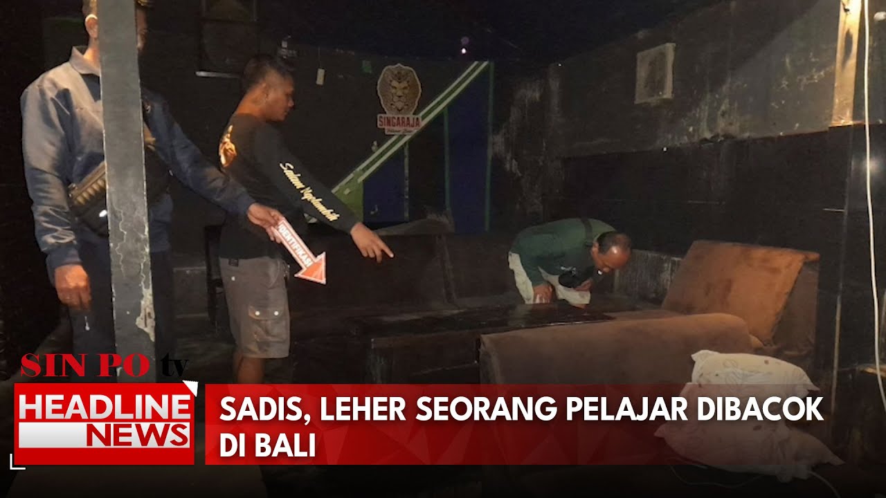 Sadis, Leher Seorang Pelajar Dibacok di Bali