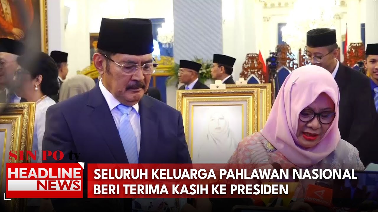 Seluruh Keluarga Pahlawan Nasional Beri Terima Kasih ke Presiden