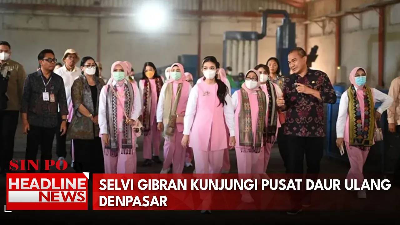 Selvi Gibran Kunjungi Pusat Daur Ulang Denpasar