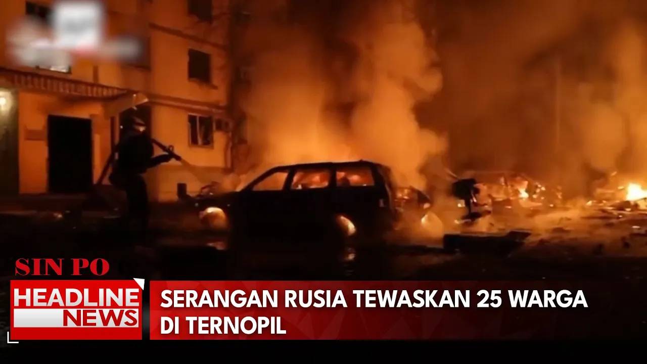 Serangan Rusia Tewaskan 25 Warga di Ternopil